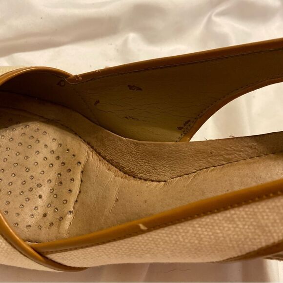 Circa Joan David Canvas Wedge Sandals Size 9 - Picture 9 of 16